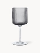 Copos de vinho branco artesanais com relevo canelado Ripple, conjunto de 2