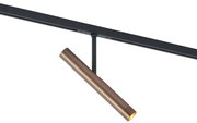 Foco moderno em bronze escuro para sistema de calha monofásico - Slimline Avery
