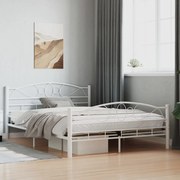 Estrutura de cama metal 140x200 cm branco