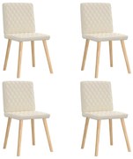 vidaXL Cadeiras de jantar 4 pcs linho