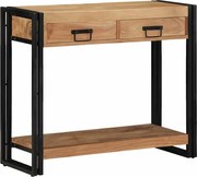 vidaXL Aparador Castanho 90 x 33 x 75 cm Madeira Sólida de Acácia