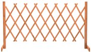 vidaXL Vedação em treliça para jardim 150x80 cm abeto maciço laranja