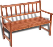 vidaXL Banco de jardim 120 cm madeira de acácia maciça