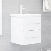 vidaXL Armário de lavatório 41x38,5x48 cm derivados madeira branco