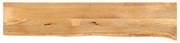 vidaXL Tampo de mesa c/ borda viva 160x20x3,8 cm mangueira maciça