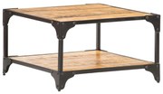 vidaXL Mesa de centro 60x60x35 cm madeira de mangueira maciça
