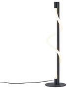 Candeeiro de Mesa Moderno Preto Incl. LED Regulável em 3 Níveis - Twirl