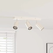 vidaXL Foco de teto com holofotes Níquel 38 x 6 x 16 cm Metal