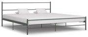vidaXL Estrutura de cama 200x200 cm metal cinzento