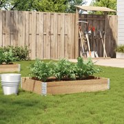 vidaXL Vaso/floreira para jardim 100x50 cm madeira de pinho maciça