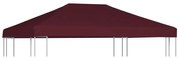 Cobertura de gazebo 310 g/m² 3x4 m bordô