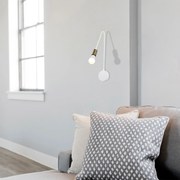 **** Aplique de Parede Kunduz – Branco – 10 x 20 cm

**