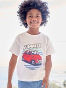 T-shirt com motivo em relevo   branco