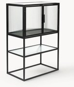 Cómoda de vidro com vidro canelado Boli