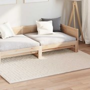 vidaXL Tapetes de área Retangular HUARTE Bege 170 x 120 cm Poliéster
