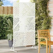 vidaXL Protetor de Privacidade Branco 100 x 50 x 180 cm Aço