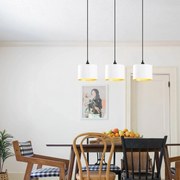 Candeeiro de Teto Berceste – Branco – 70 x 20 cm