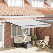 vidaXL Toldo com Manual Antracite 3 x 2,5 m Metal
