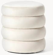 Pufe estofado em veludo Alto