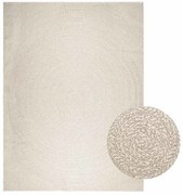 vidaXL Tapete ZIZUR creme 240x340cm aspeto de juta interior e exterior
