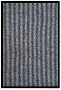 vidaXL Tapete de porta às riscas 80x120 cm cinzento