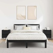 vidaXL Mesas de Cama 2 pcs Carvalho Preto 40x35x50 cm Madeira Engenharia