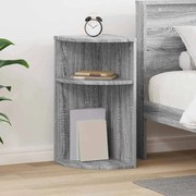 vidaXL Mesa de apoio Cinza Sonoma 29,6 x 29,6 x 60 cm