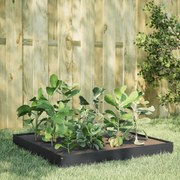 vidaXL Canteiro elevado de jardim 100x100x18,5 cm aço antracite