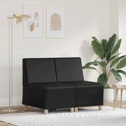 vidaXL Cadeiras de Sofá 2 pcs Preto 55 x 74 x 82 cm Couro sintético