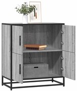 vidaXL Aparador 68x35x76 cm deriv. de madeira cinzento sonoma