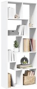 vidaXL Estante divisória 67x25x161,5 cm derivados de madeira branco