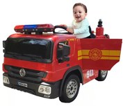 Carro eletrico crianças Camião dos Bombeiros 12V 2.4G 1 Lugar Vermelho