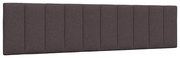 vidaXL Almofadão de cabeceira Hanko 200 cm tecido castanho-escuro
