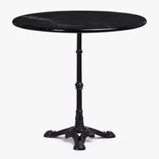 Mesa De Bar Em Mármore Roma Mármore Preto & Redondo & Preto - Sklum