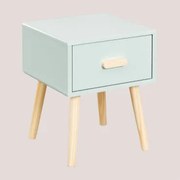 Mesa De Cabeceira Em Mdf Tom Kids Celadon Mousse - Sklum