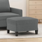 vidaXL Apoio de pés 60x50x41 cm tecido cinzento-escuro