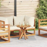 vidaXL Mesa de Café Jardim Ø55 x 51cm de Madeira Teak Sólido