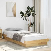 vidaXL Estrutura de cama sem colchão 90x200 cm Carvalho de madeira