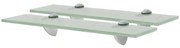vidaXL Prateleiras flutuantes 2 pcs vidro 40x10 cm 8 mm
