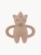 Anel de dentição em borracha pintado à mão Rose