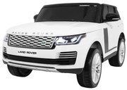 Carro elétrico para Crianças 2 Lugares Range Rover HSE 2x12V 4x4 Rodas Espuma EVA, assento couro ecológico Branco