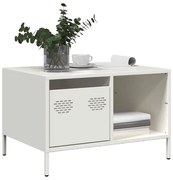 Mesa de centro 68,5x50x43,5 cm aço laminado a frio branco