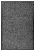 vidaXL Tapete de porta lavável 60x90 cm antracite