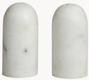 Saleiro e pimenteiro em mármore Sumak, conjunto de 2