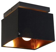 Candeeiro de Teto Inteligente Preto com Dourado incl. Wifi P45 - VT