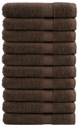 vidaXL Toalhas de sauna premium SOLUND 10pcs 80x200cm 600gsm castanho