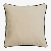 Almofada Quadrada 45x45 Cm Em Algodão Tiaine Tapioca Bege - Sklum