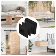 vidaXL Tampas de Extremidade 10909 pcs Preto 15 x 15 x 15 mm PP