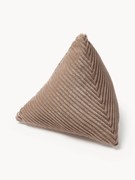 Almofada triangular em bombazina Kylen