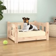 vidaXL Cama para cães 55,5x45,5x28 cm madeira de pinho maciça
